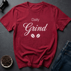 Coffee graphic Double Grind T-Shirt in Heather Red / S by Caffeine Dept
