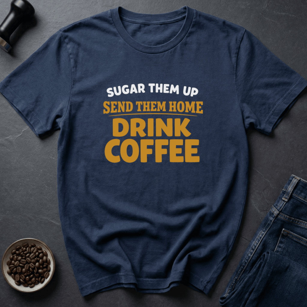 Coffee graphic Drink Coffee T-Shirt in Navy / S by Caffeine Dept