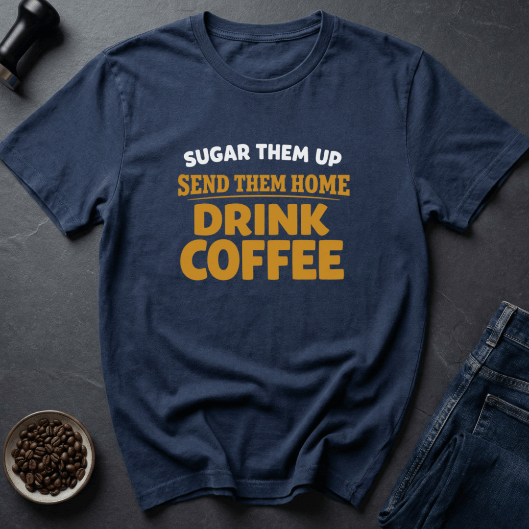 Coffee graphic Drink Coffee T-Shirt in Navy / S by Caffeine Dept