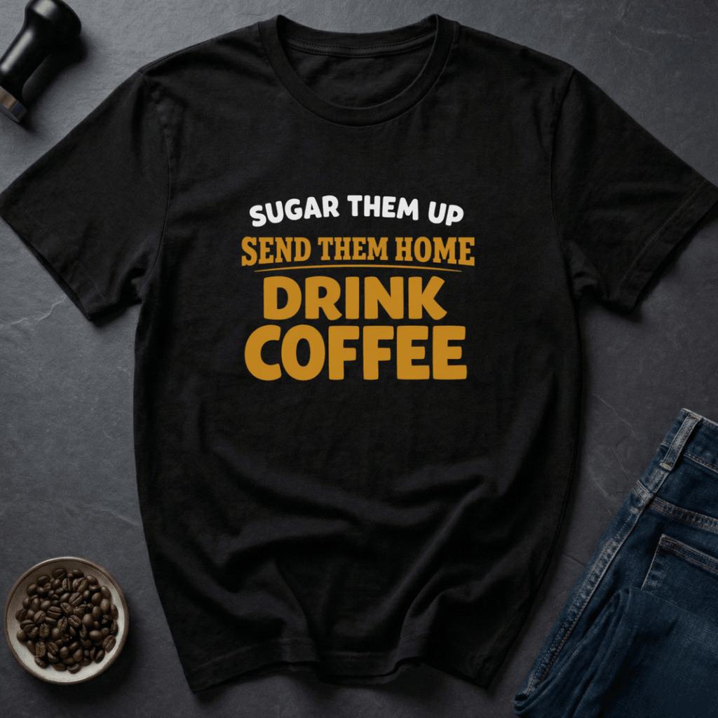 Coffee graphic Drink Coffee T-Shirt in Navy / S by Caffeine Dept