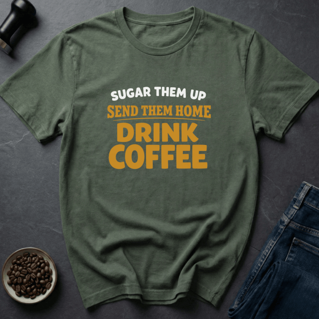 Coffee graphic Drink Coffee T-Shirt in Navy / S by Caffeine Dept