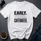 Coffee graphic Early Tired T-Shirt in Sand / S by Caffeine Dept