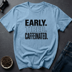 Coffee graphic Early Tired T-Shirt in Sand / S by Caffeine Dept