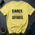 Coffee graphic Early Tired T-Shirt in Sand / S by Caffeine Dept