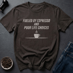 Coffee graphic Espresso Fueled T-Shirt in Dark Chocolate / S by Caffeine Dept