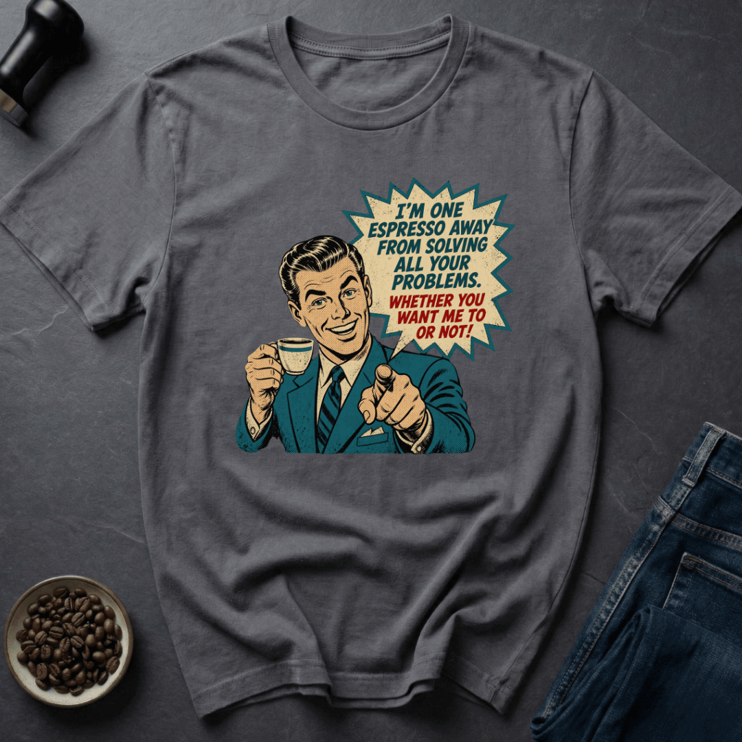 Coffee graphic Espresso Genius T-Shirt in Navy / S by Caffeine Dept