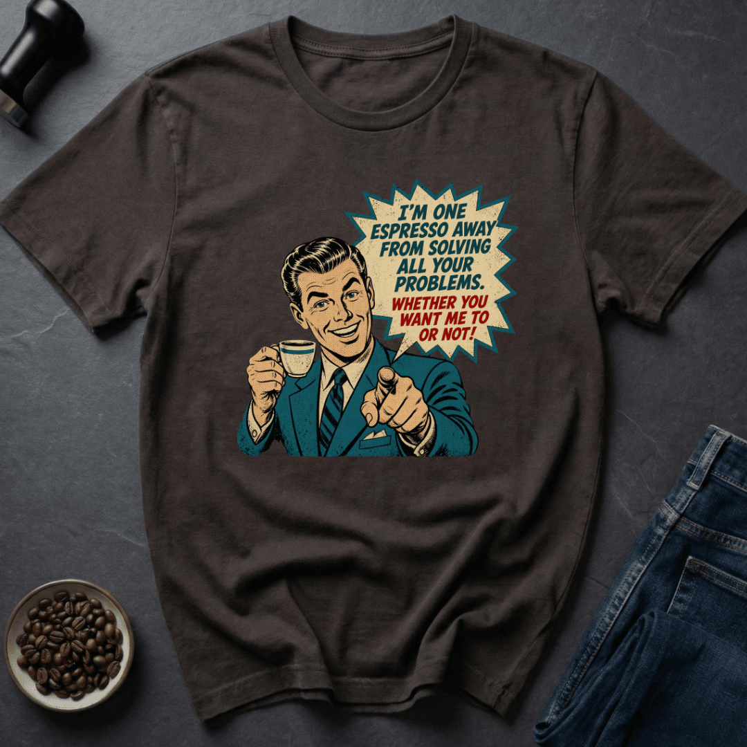 Coffee graphic Espresso Genius T-Shirt in Navy / S by Caffeine Dept