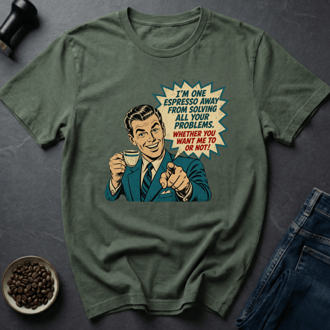 Coffee graphic Espresso Genius T-Shirt in Navy / S by Caffeine Dept