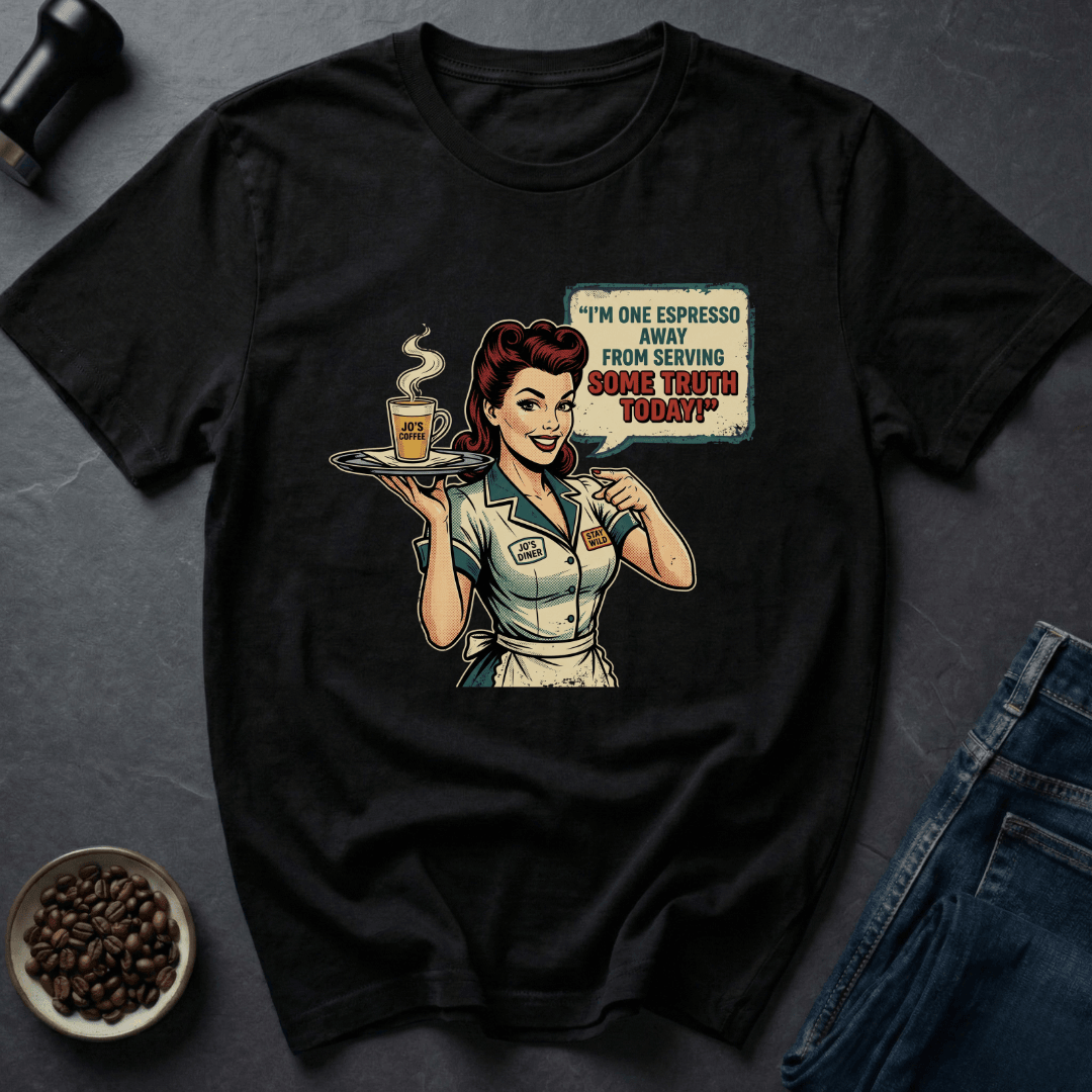 Coffee graphic Espresso Honesty T-Shirt in Black / S by Caffeine Dept