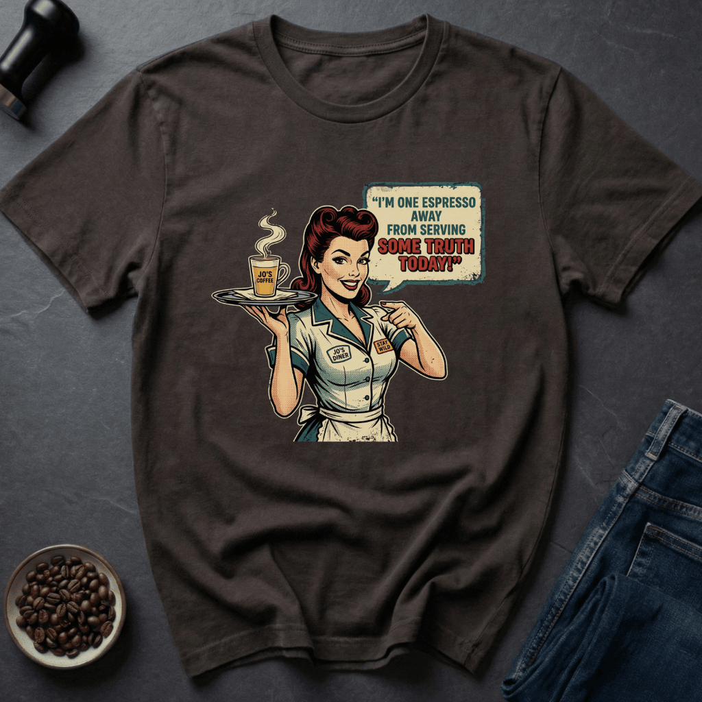 Coffee graphic Espresso Honesty T-Shirt in Black / S by Caffeine Dept