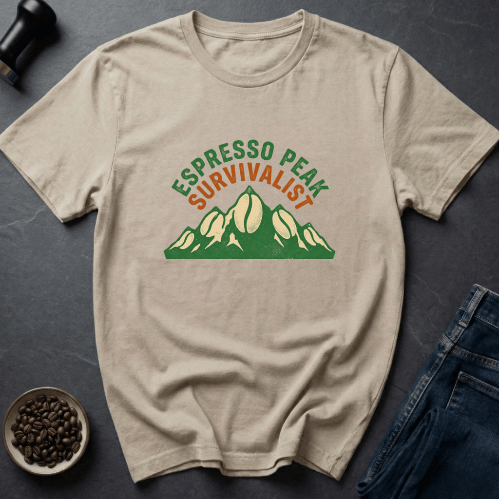 Coffee graphic Espresso Peak T-Shirt in Black / S by Caffeine Dept