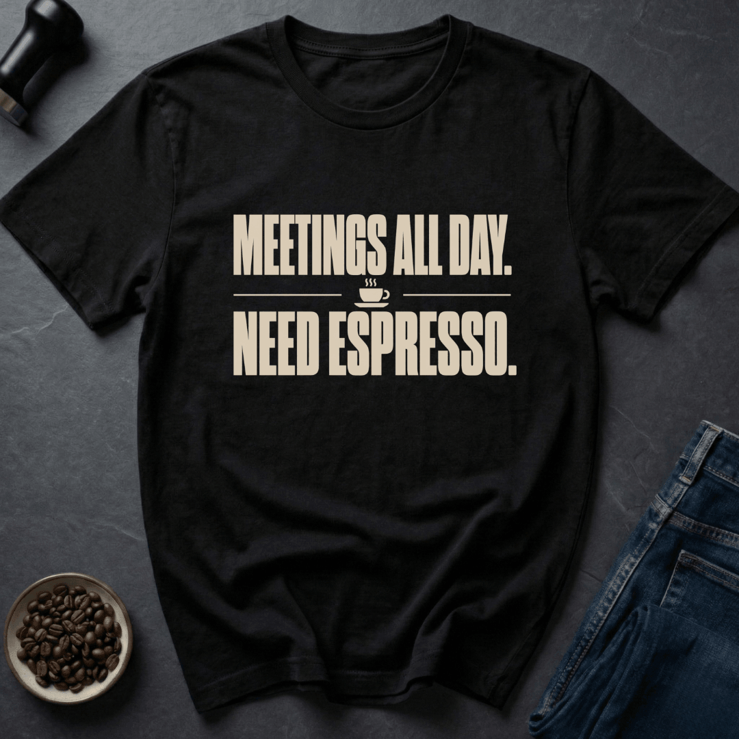 Coffee graphic Espresso Required T-Shirt in Dark Chocolate / S by Caffeine Dept