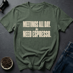 Coffee graphic Espresso Required T-Shirt in Dark Chocolate / S by Caffeine Dept