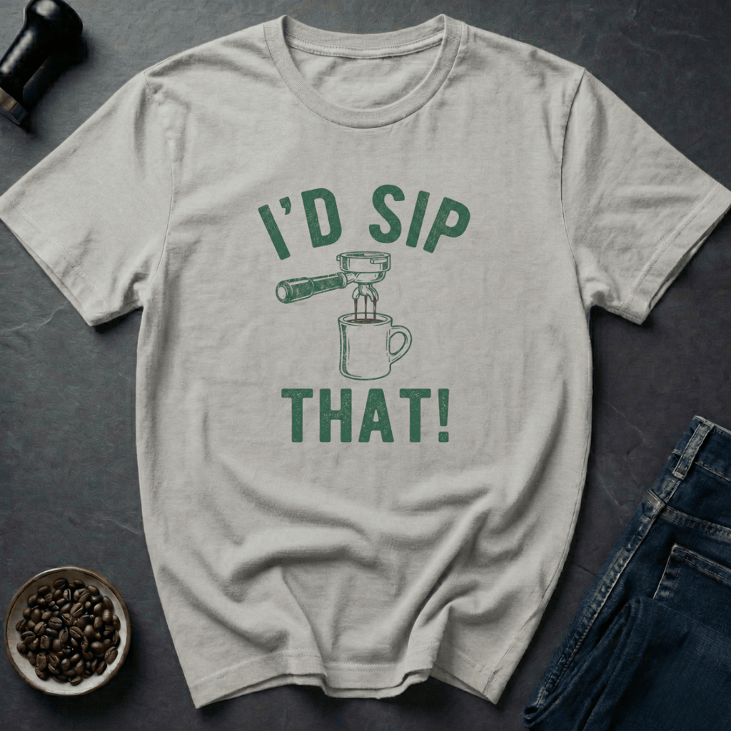 Coffee graphic Espresso Tease T-Shirt in Ice Grey / S by Caffeine Dept
