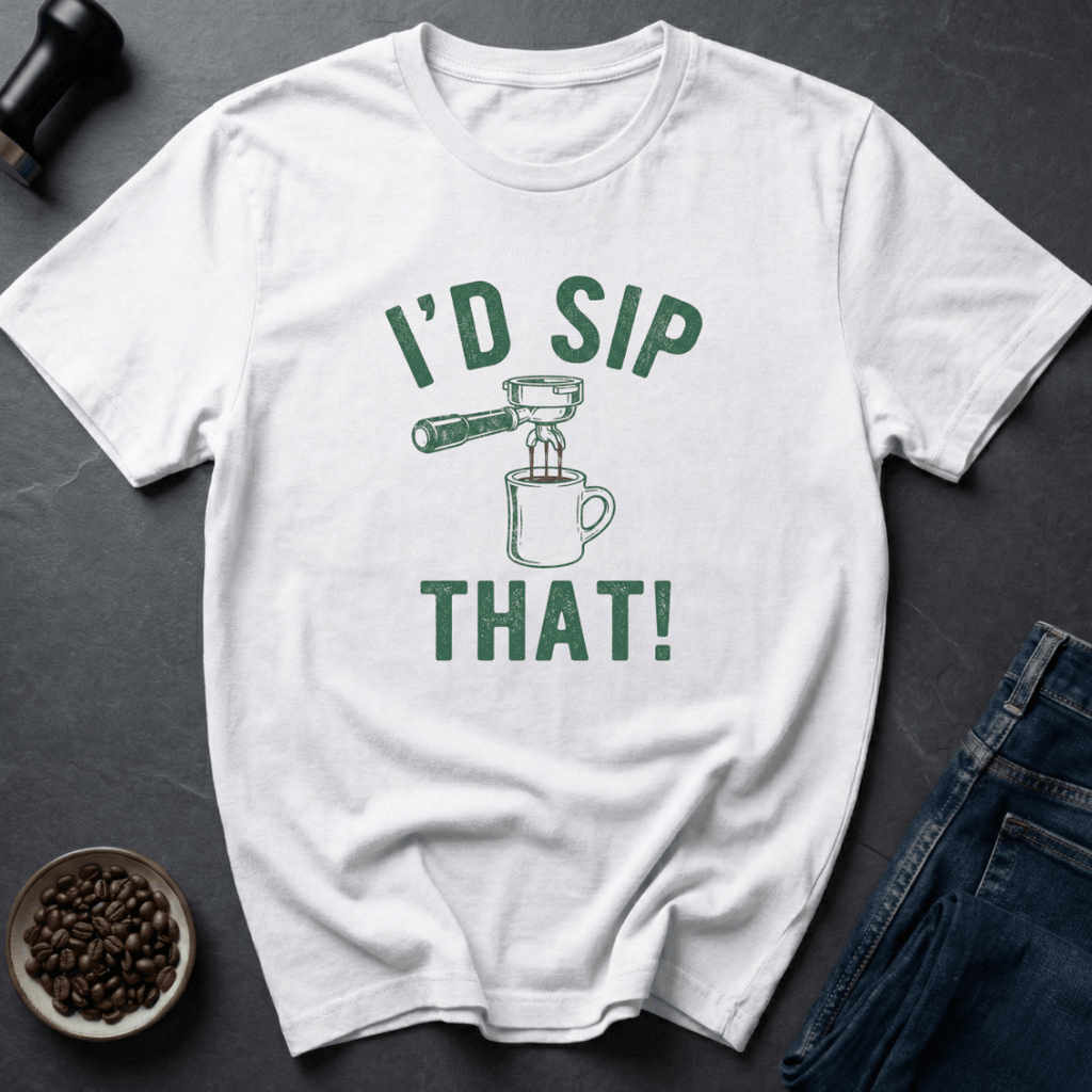 Coffee graphic Espresso Tease T-Shirt in White / S by Caffeine Dept