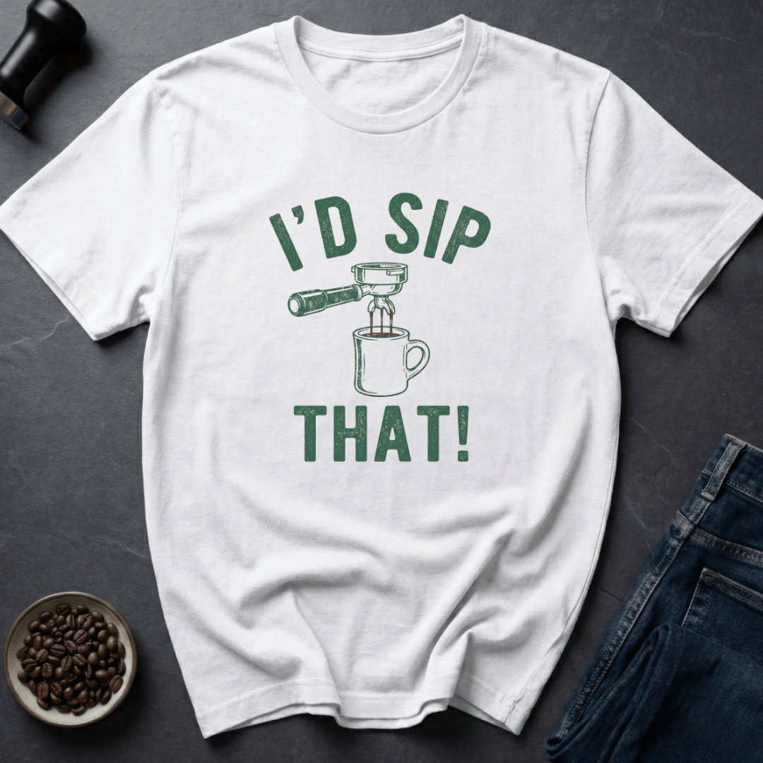 Coffee graphic Espresso Tease T-Shirt in White / S by Caffeine Dept