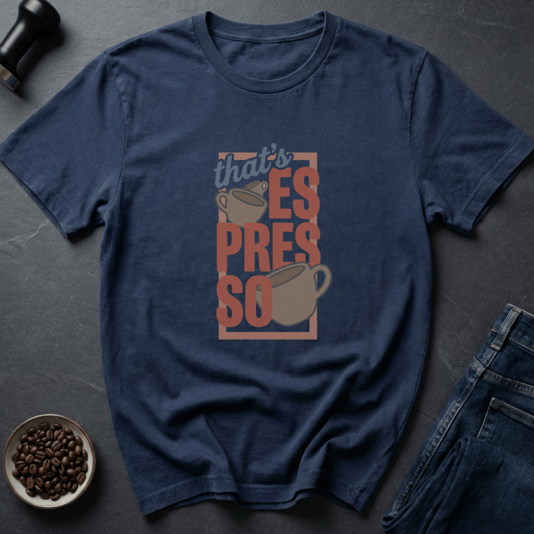 Coffee graphic Espresso Yo T-Shirt in Dark Chocolate / S by Caffeine Dept