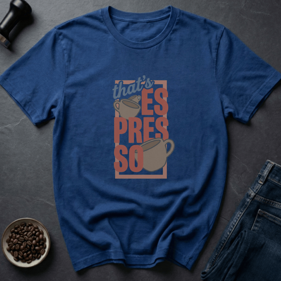 Coffee graphic Espresso Yo T-Shirt in Dark Chocolate / S by Caffeine Dept