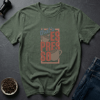 Coffee graphic Espresso Yo T-Shirt in Dark Chocolate / S by Caffeine Dept