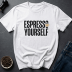 Coffee graphic Express Yourself T-Shirt in Charcoal / S by Caffeine Dept