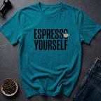 Coffee graphic Express Yourself T-Shirt in Charcoal / S by Caffeine Dept