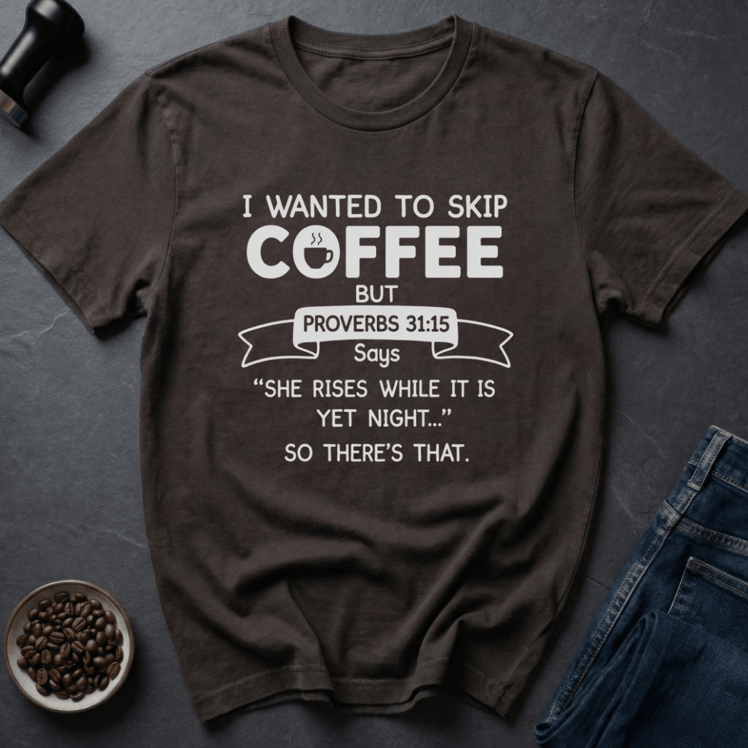 Coffee graphic Faith Coffee T-Shirt in Charcoal / S by Caffeine Dept