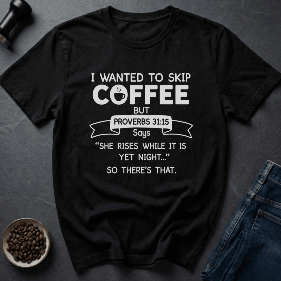 Coffee graphic Faith Coffee T-Shirt in Charcoal / S by Caffeine Dept