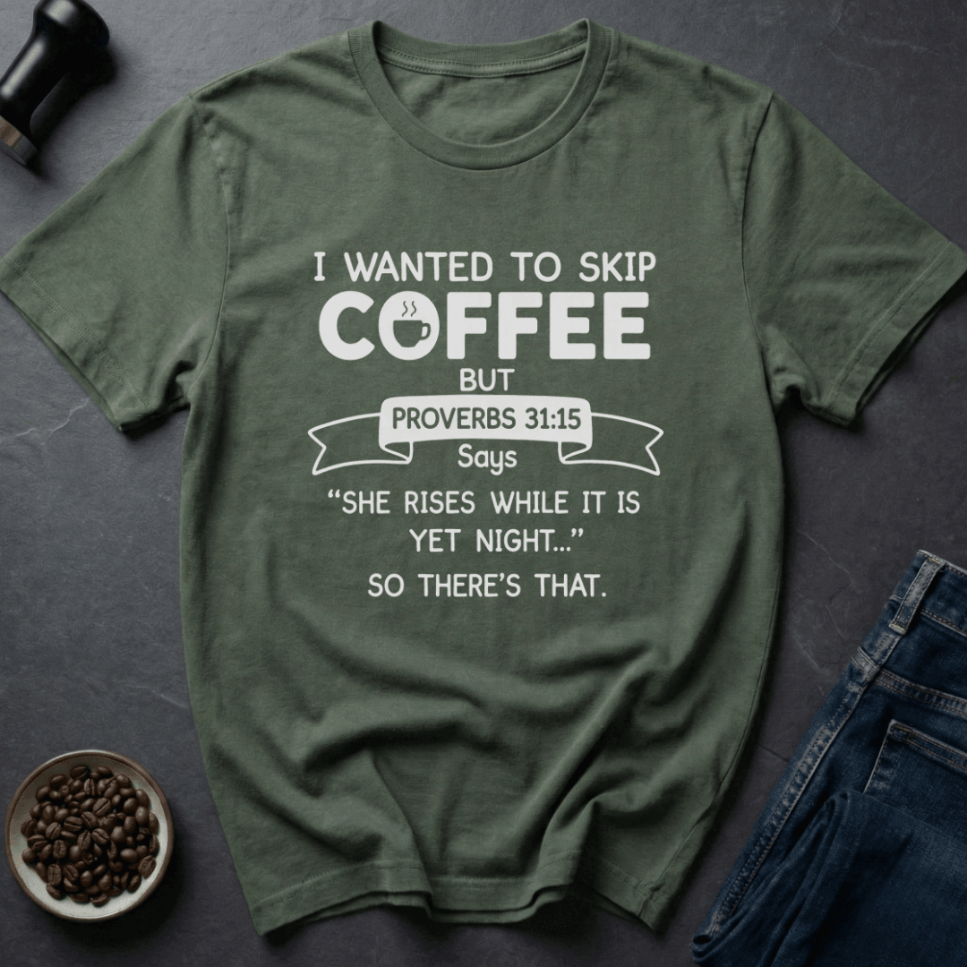 Coffee graphic Faith Coffee T-Shirt in Charcoal / S by Caffeine Dept