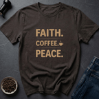 Coffee graphic Faith Coffee T-Shirt in Military Green / S by Caffeine Dept