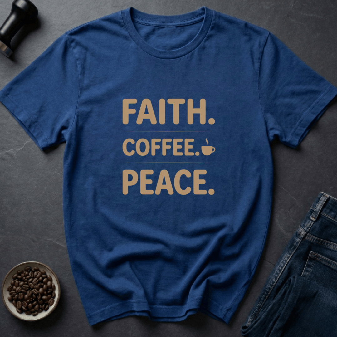Coffee graphic Faith Coffee T-Shirt in Military Green / S by Caffeine Dept