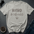 Coffee graphic Faith Fuel T-Shirt in Ice Grey / S by Caffeine Dept
