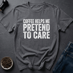 Coffee graphic Fake Concern T-Shirt in Navy / S by Caffeine Dept