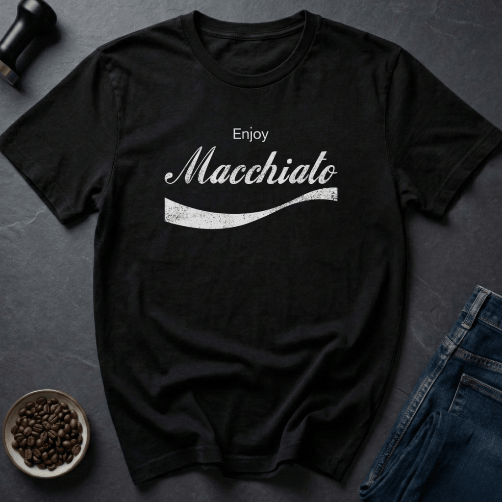 Coffee graphic Fancy Splash T-Shirt in Black / S by Caffeine Dept