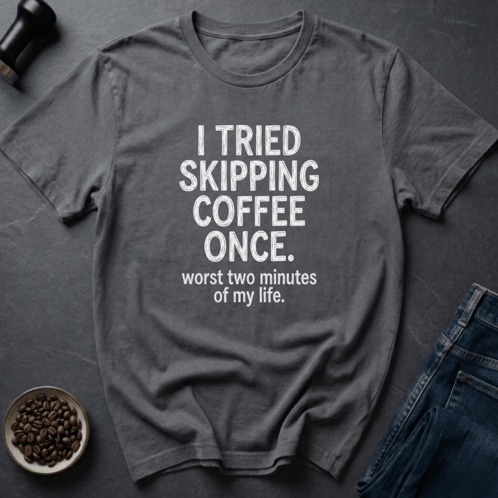 Coffee graphic Fastest Failure T-Shirt in Charcoal / S by Caffeine Dept