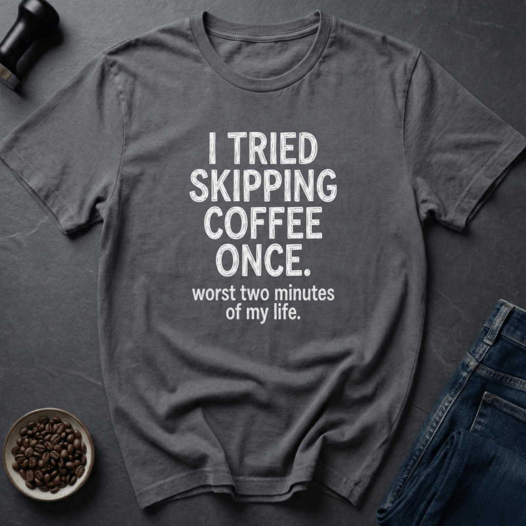 Coffee graphic Fastest Failure T-Shirt in Charcoal / S by Caffeine Dept