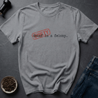 Coffee graphic Felony Brew T-Shirt in Ice Grey / S by Caffeine Dept