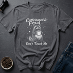 Coffee graphic Feral Coffee T-Shirt in Charcoal / S by Caffeine Dept