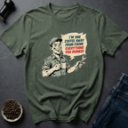 Coffee graphic Fix Chaos T-Shirt in Military Green / S by Caffeine Dept