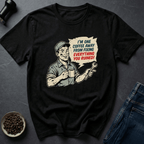 Coffee graphic Fix Chaos T-Shirt in Military Green / S by Caffeine Dept