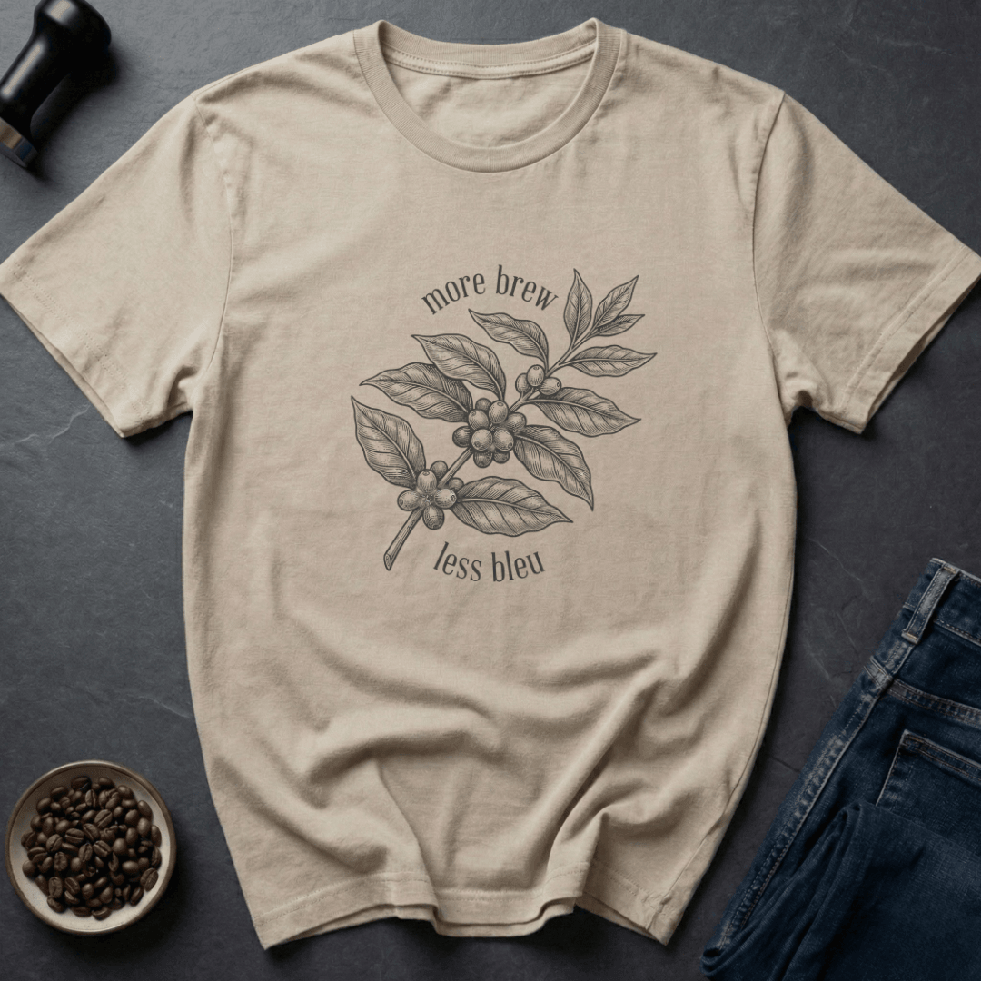 Coffee graphic Fix Your Mood T-Shirt in Sand / S by Caffeine Dept