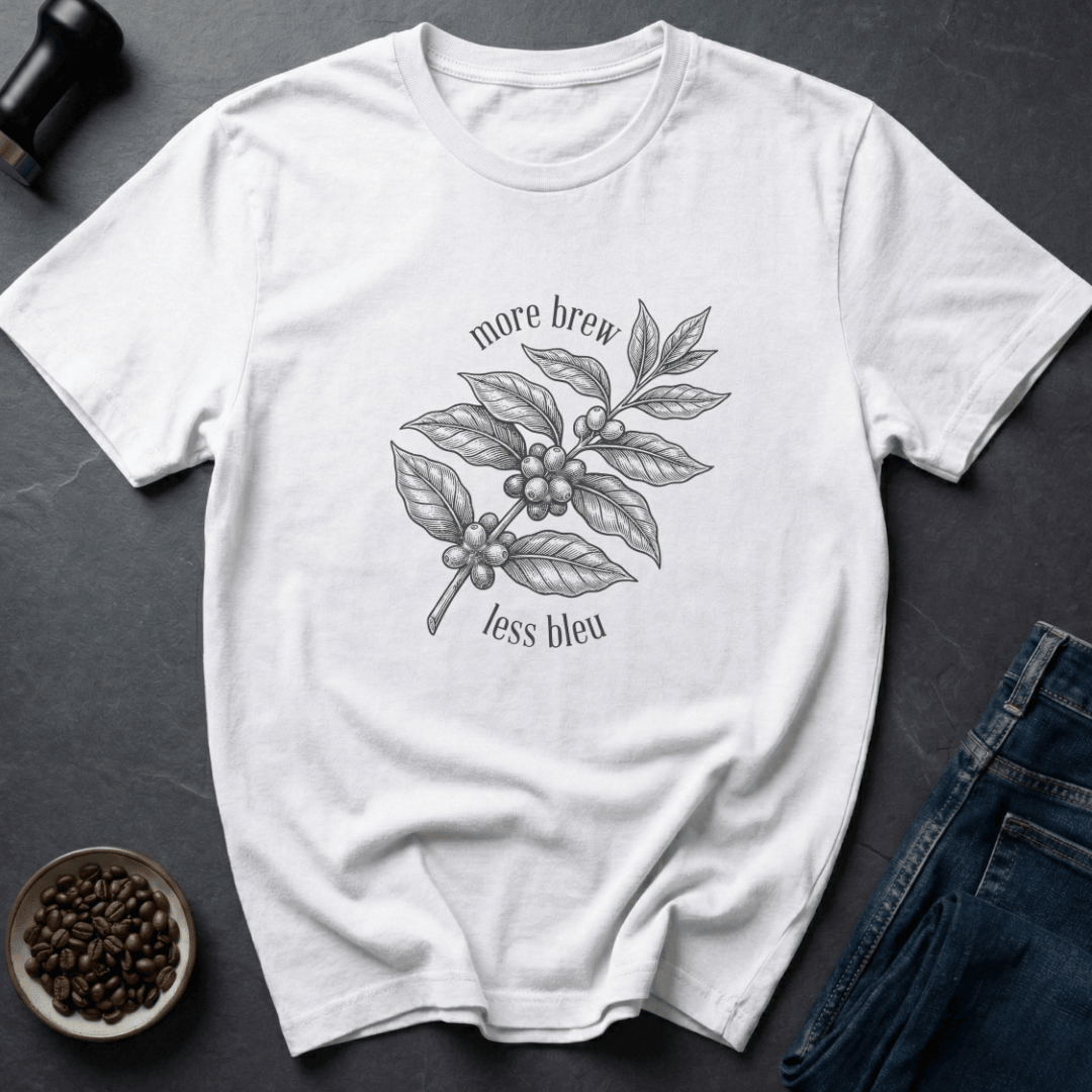 Coffee graphic Fix Your Mood T-Shirt in Sand / S by Caffeine Dept