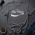 Coffee graphic Flat White T-Shirt in Charcoal / S by Caffeine Dept