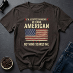 Coffee graphic Freedom Roast T-Shirt in Dark Chocolate / S by Caffeine Dept