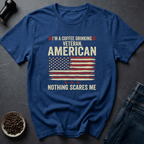 Coffee graphic Freedom Roast T-Shirt in Royal / S by Caffeine Dept