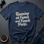 Coffee graphic French Press T-Shirt in Charcoal / S by Caffeine Dept