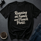 Coffee graphic French Press T-Shirt in Charcoal / S by Caffeine Dept