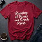 Coffee graphic French Press T-Shirt in Charcoal / S by Caffeine Dept