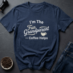 Coffee graphic Fun Grandparent T-Shirt in Dark Chocolate / S by Caffeine Dept