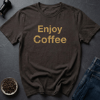 Coffee graphic Gold Bean T-Shirt in Dark Chocolate / S by Caffeine Dept
