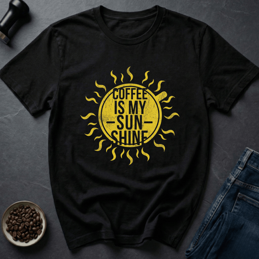 Coffee graphic Golden Roast T-Shirt in Black / S by Caffeine Dept